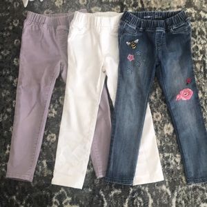 3 pairs of gap leggings jeans size 5